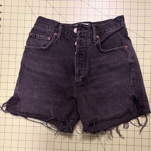 Agolde Dark Gray Jean Shorts